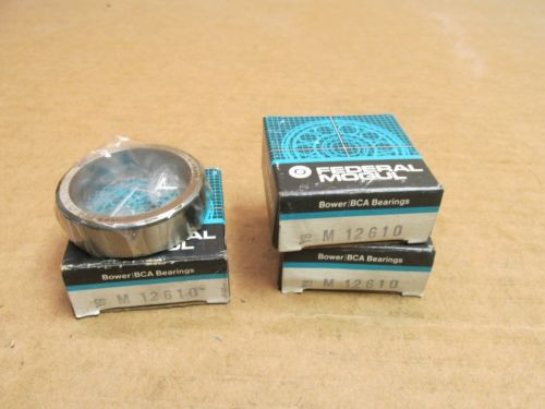3 NEW BOWER BCA M12610 TAPERED ROLLER BEARING CUP/RACE  M 12610 LOT OF 3
