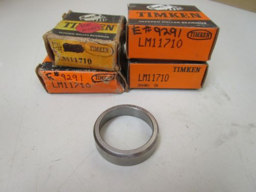 NEW TIMKEN TAPERED ROLLER BEARING OUTER RACE LM11710 "LOT OF 4"
