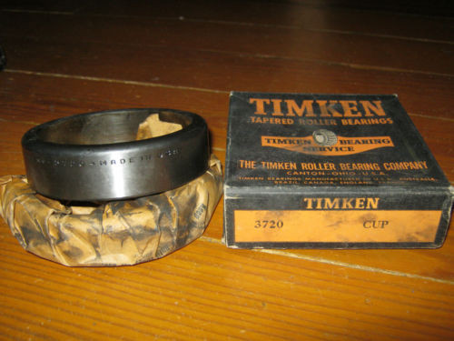 Vintage NOS Timken 3720 Tapered Roller Bearing Race Cup