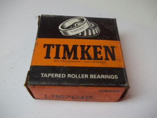 NIB TIMKEN TAPERED ROLLER BEARINGS MODEL # LM67048 NEW OLD STOCK