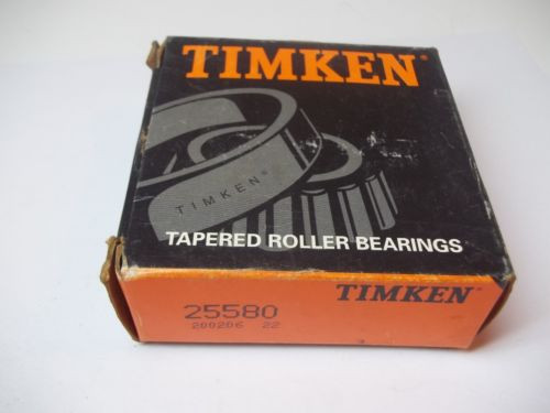 NIB TIMKEN TAPERED ROLLER BEARINGS MODEL # 25580 NEW OLD STOCK 200206 22