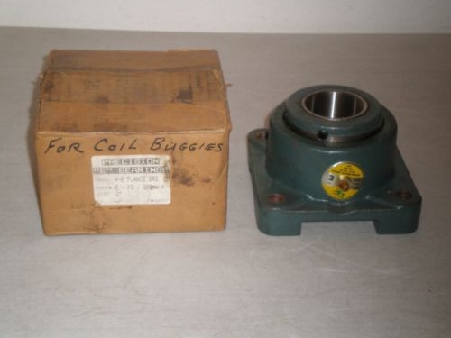 New! Precision E Bearings E-FB-200-4 Tapered Roller Bearing 2" 4-B Flange BRG