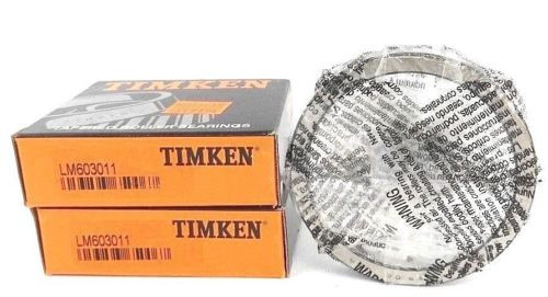 LOT OF 2 NIB TIMKEN LM603011 ROLLER BEARINGS TAPERED 3.063 X 0.5937IN