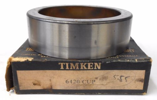 TIMKEN 6420 TAPERED ROLLER BEARING CUP, 5 7/8" OD, 1 3/4" WIDTH CHROME STEEL