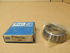 1 NIB KOYO LM67048 TAPERED ROLLER BEARING CONE