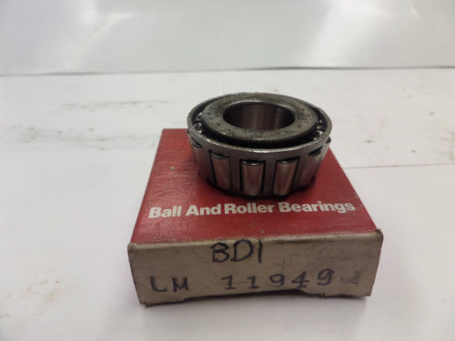 BDI Tapered Roller Bearing Cone LM 11949 LM11949 New