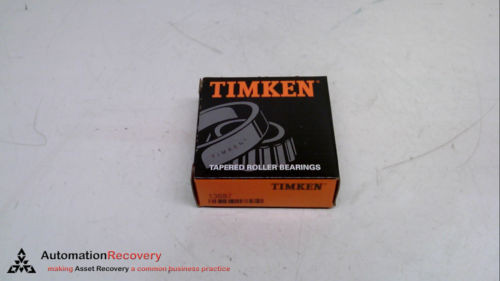 TIMKEN 13687, TAPERED ROLLER BEARING, BORE: 1.5", CUP O.D: 2.7", NEW #231034