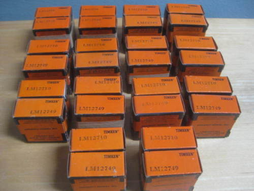 28 TIMKEN TAPERED ROLLER BEARINGS PART LOT 14 LM12710 & 14 LM12749 AS IS