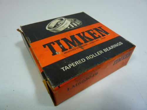 Timken LM603049 Tapered Roller Bearing   NEW