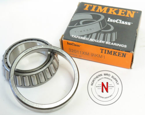 TIMKEN 32011XM 9/KM1 TAPERED ROLLER BEARING CUP & CONE SET 32011-XM