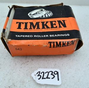 Timken 643 Tapered Roller Bearing (Inv.32239)