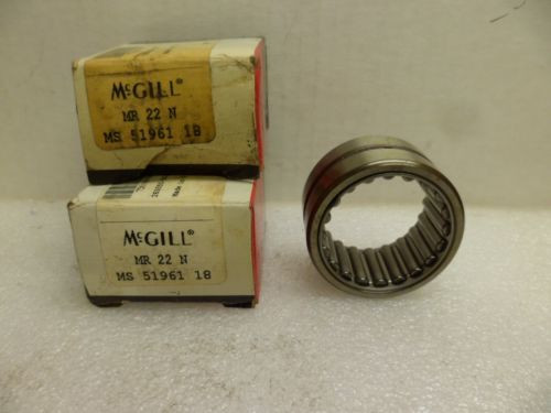 MCGILL MR22N NEEDLE ROLLER BEARING LOT OF 2 NOS