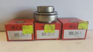 LOT OF (3) NEW OLD STOCK! MCGILL INSERT BEARINGS MB-25-1