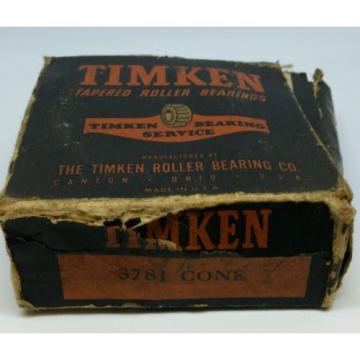 VINTAGE NOS NEW TIMKEN TAPERED ROLLER BEARING #3781 Cone Brand Lot 2