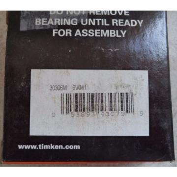 Timken IsoClass 30306M 9\KM1 Tapered Roller Bearing