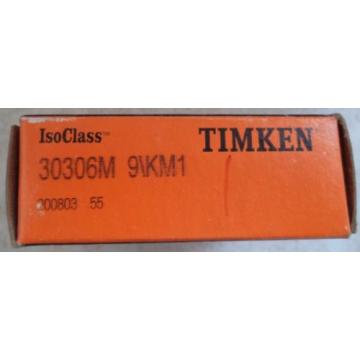 Timken IsoClass 30306M 9\KM1 Tapered Roller Bearing