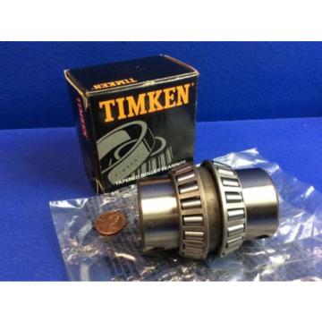 Timken 08118DE Tapered Roller Bearing, Double Cone, Straight Bore, Steel, 1.1875