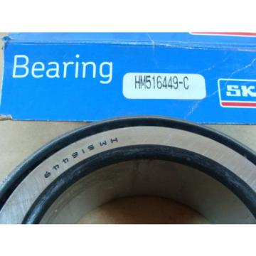 SKF BOWER HM516449C TAPERED ROLLER BEARING SINGLE CONE 3.25&#034; ID BORE 1.563&#034; WIDE