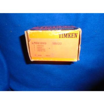 NEW IN BOX OLD STOCK TIMKEN LM603049-90033 SIX PIECE/6 PC TAPERED ROLLER BEARING