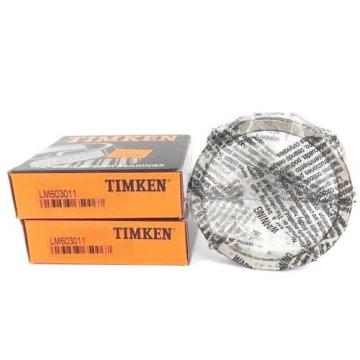 LOT OF 2 NIB TIMKEN LM603011 ROLLER BEARINGS TAPERED 3.063 X 0.5937IN