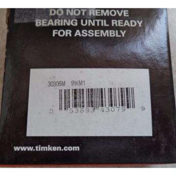 Timken IsoClass 30306M 9\KM1 Tapered Roller Bearing