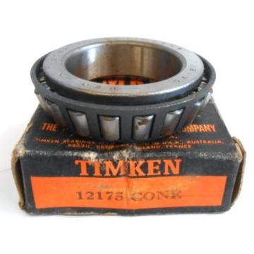 TIMKEN TAPERED ROLLER BEARING, 12175 CONE, 1.7500&#034; BORE