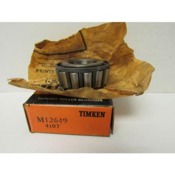 TIMKEN M12649 TAPERED ROLLER BEARING CONE