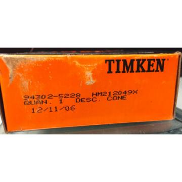 Timken - HM212049X  - Tapered Roller Bearing