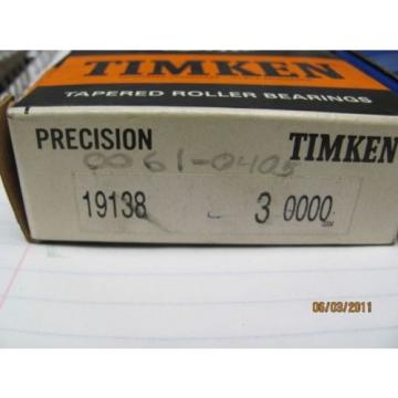 Timken 19138 Class 3 Precision Tapered Roller Bearing