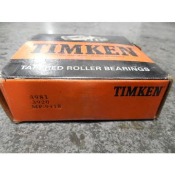 NEW Timken MP-9415 Tapered Roller Bearing Set 3981 Cone 3920 Cup