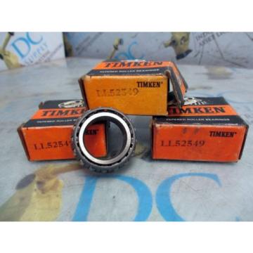 TIMKEN LL52549 TAPERED ROLLER BEARING LOT OF 3 NIB