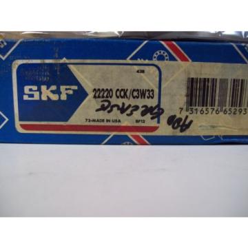 SKF 22220 CCK/C3W33 TAPERED BORE SPHERICAL ROLLER BEARING -FREE SHIPPING!!!