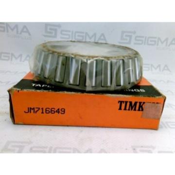 Timken JM716649 Tapered Roller Bearing Cone New