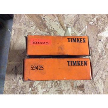 2-Timken tapered roller bearing,  NOS, #59425, free shipping to lower 48