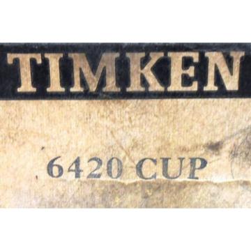 TIMKEN 6420 TAPERED ROLLER BEARING CUP, 5 7/8&#034; OD, 1 3/4&#034; WIDTH CHROME STEEL