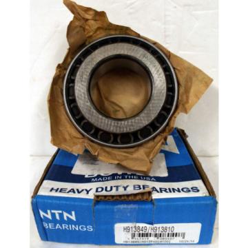 1 NEW NTN H913849/H913810 BOWER HEAVY DUTY TAPERED ROLLER BEARING