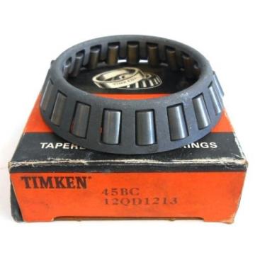 TIMKEN TAPERED ROLLER BEARING, 45BC CAGE, 2.2232&#034; BORE, 45-BC, 12QD1213