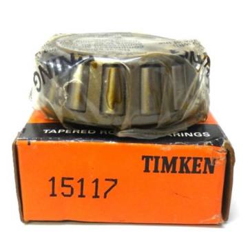 TIMKEN TAPERED ROLLER BEARING 15117, APPROX 1 3/16&#034; ID X 2 3/16&#034; OD