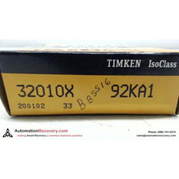 TIMKEN 32010X 92KA1 TAPERED ROLLER BEARING, NEW #108881