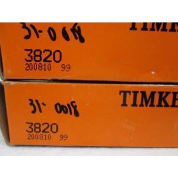 **Set of 2** Timken 3820 Tapered Roller Bearing Cup