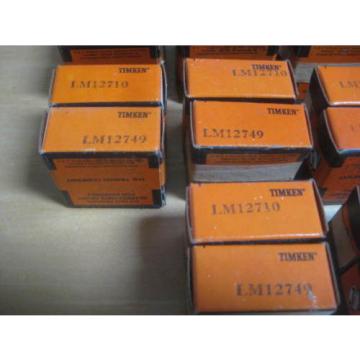 28 TIMKEN TAPERED ROLLER BEARINGS PART LOT 14 LM12710 &amp; 14 LM12749 AS IS