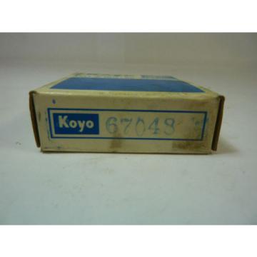 Koyo 67048 Tapered Roller Bearing Cone 