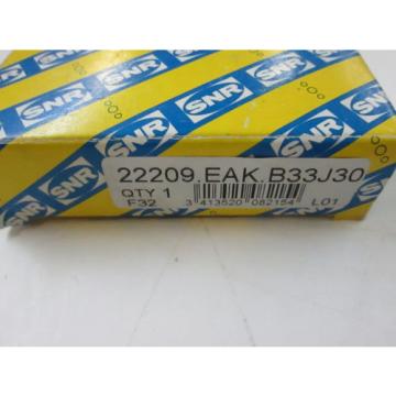 *NEW* SNR 22209EAKB33J30 SPHERICAL ROLLER BEARING TAPER BORE