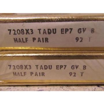Inch Tapered Roller Bearing RHP  EE749259D/749334/749335D  7208X3 TADU EP7 GV B 92T Super Precision Bearing x2